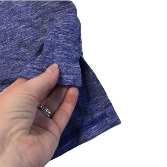 Adidas Spell Out Logo Athletic Top Tee Purple Sz L - Picture 8 of 9